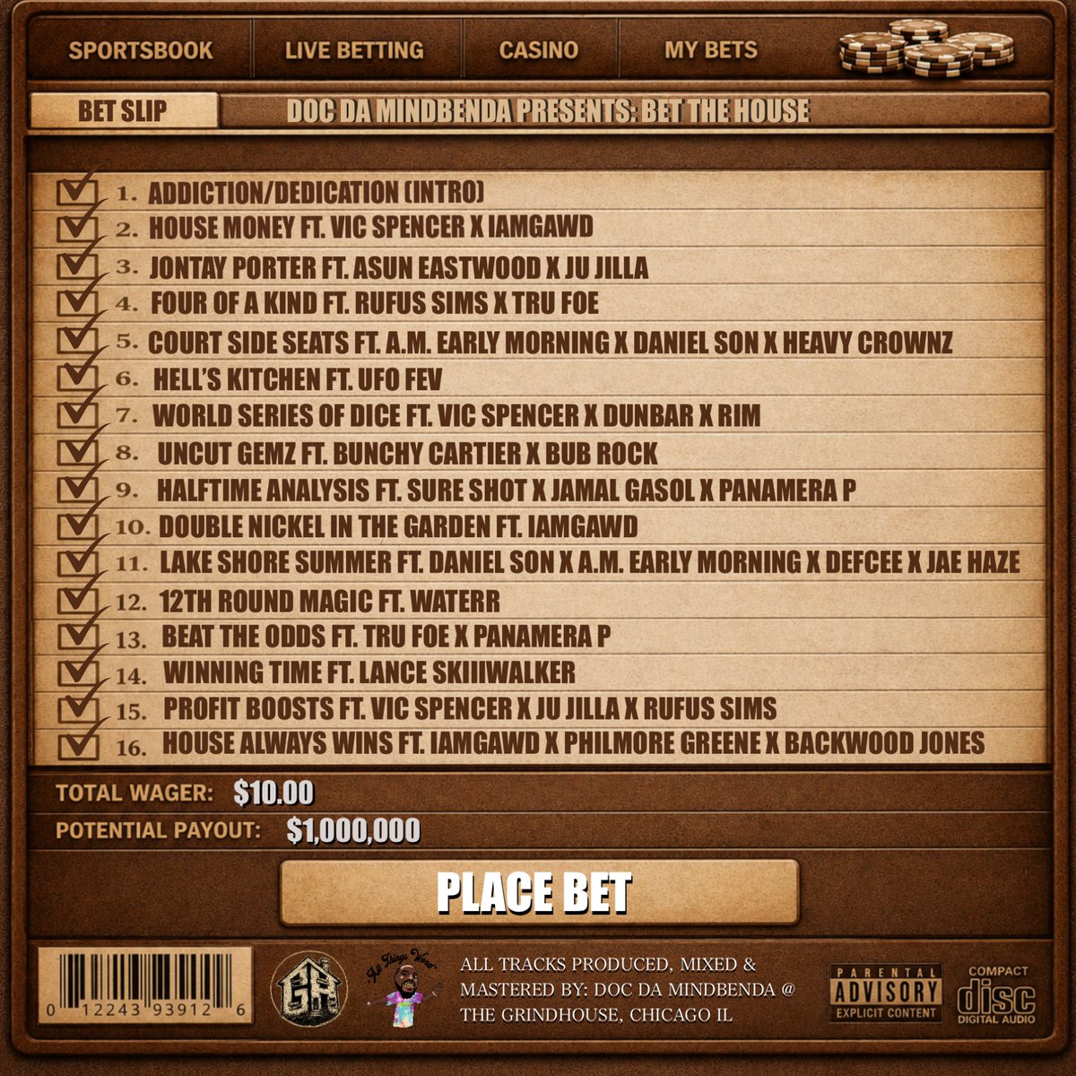 KrisKromanski's tweet photo. "BET THE HOUSE" 🔥💯
@DocDaMindbenda 
Yo better check out Doc's latest album! This banger features
@GAWDemcee 
@TheRealWateRR 
@VicSpencer 
@Gymshoeju 
@Rim_Davillins 
@MaybeBubRock
@WhoIsJamalGasol 
@DISSBBM 
@AsunEastwood
@defcee
@UFOFev 
n more!
👉🏾 https://t.co/oB958nDSRQ https://t.co/s6fiEXZfsW