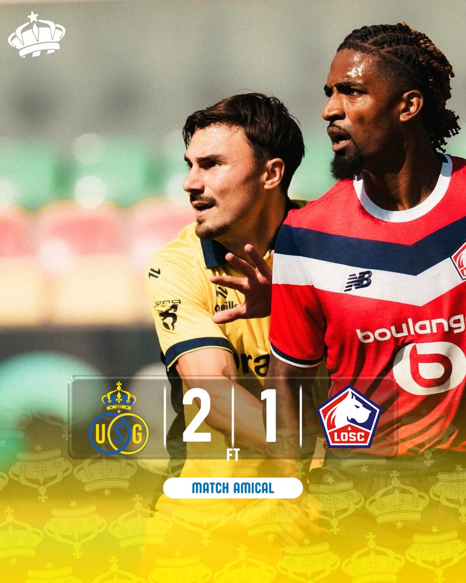 RUSG_FR's tweet photo. ✅ Victoire de l’Union face au LOSC dans ce dernier match de préparation ! (2-1)
⚽️ 25’ - Patris
⚽️ 75’ - Zeneli
#RUSGLOSC https://t.co/69KP8XSml0