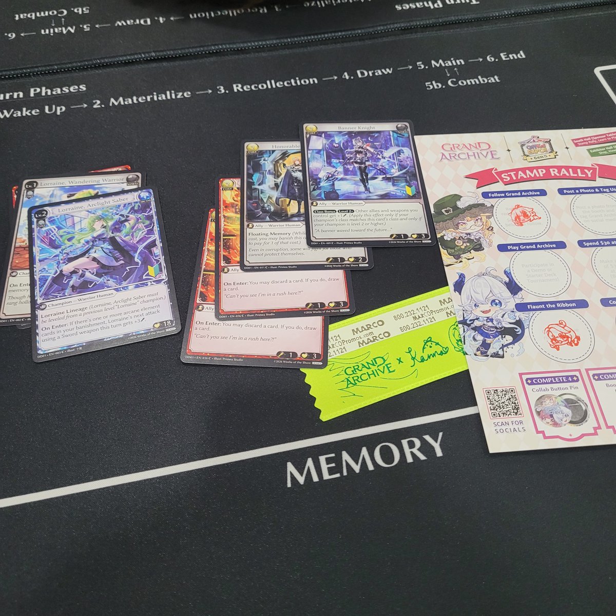 AusGames's tweet photo. At the @grandarchivetcg demo booth at OffKai! https://t.co/1knuPAUuIN