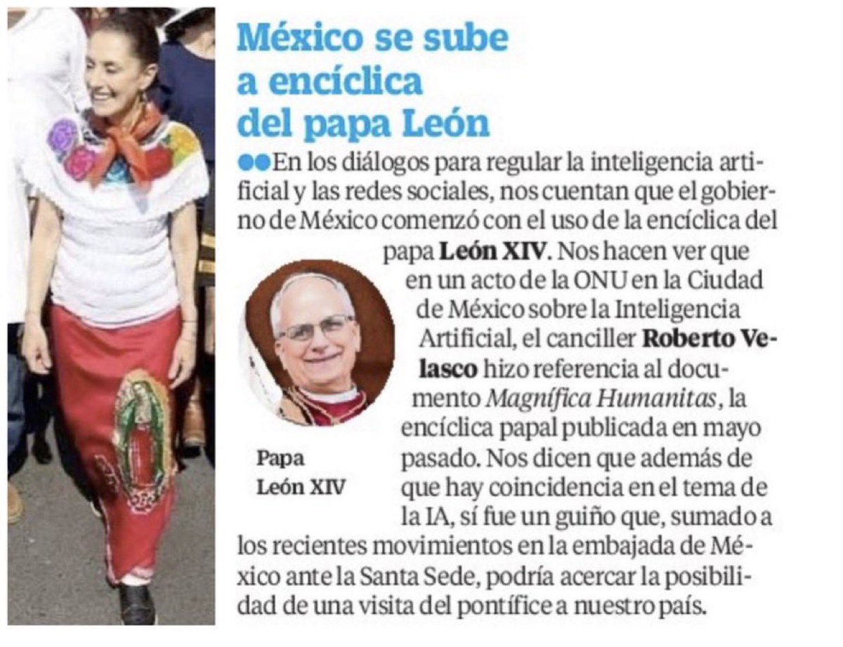 Guacamayalibre's tweet photo. @JJDiazMachuca 

¿Y EL ESTADO LAICO JUARISTA 🇮🇱🇮🇱🇮🇱 QUÉ PREGONA LA 4T? @la_4tv 

Todo inicio por qué le molestan las benditas redes sociales…

@Claudiashein @lopezobrador_ presume el legado de Benito Juárez #BenitoJuárez , habla del Estado laico y descalifica constantemente a la “derecha conservadora”.

Ahora nos cuentan que, en los diálogos para regular la inteligencia artificial y las redes sociales, el Gobierno de México 🇲🇽  @GobiernoMX comenzó utilizando la encíclica del Papa León XIV @Pontifex_es @Pontifex_es  @VaticanNews @vaticannews_es como documento guía, lo que coincide con lo anunciado previamente por la presidenta en la mañanera.

Entonces, ¿en qué quedamos con el Estado laico? @LauraI_Castillo @CitlaHM 

El famoso y mítico billete de $200 pesos que traía @lopezobrador_ @lopezobrador_ @BeatrizGMuller @monsivaisquotes 
en su cartera.
#LaPerritaDeMonsiváis 
#MeGansoGanzo
 @lopezobrador_
#Zopilota
@BeatrizGMuller
@amlopezbeltran 
@_JRLB_
@jrlopezobrador
@piochiapas @ManuelaObradorN
@FelipaObradorO|
se sirvieron con la cuchara grande, con razón son el #CartelDeMacuspana #Tabasco 

TÍSICA LITUANA-BULGARA 🇮🇱🇮🇱🦎🦎👩‍🔬👩‍🔬 @Claudiashein @Claudiashein judío (Sionista) judaísmo sionista… @Claudiashein 

La Lagartij"A” 🦎🦎🦎 🦎⚽️🇲🇽🇪🇸
🦂🦂🦂 Rey 🤴 Felipe VI España 🇪🇸 @CasaReal 
@claudiashein @Claudiashein @Claudiashein @Claudiashein 
#Fentanilo #Cocaína,
#chupasangre 🩸🩸@Claudiashein 
#MalincheDelBienestarNarcos 
#ChichisDeLimon
#ChichisdeLimonNarcos
#AnniePardoCemo 
#JesusMariaTarribaUngel 
#ElFamosoYMíticoBilleteDe$200DelBienestar
@Israel @IsraelinSpanish 🇮🇱🇮🇱 Judío (Sionista) “judaísmo sionista” @Claudiashein