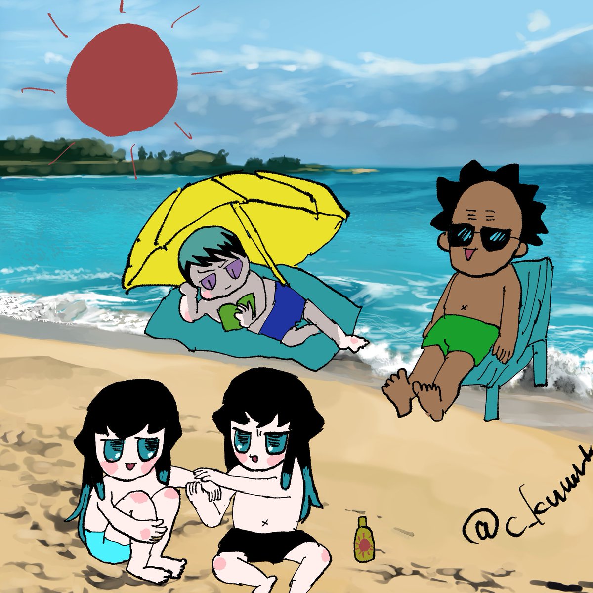 c_kuuun's tweet photo. ぎんなんぐみ⛱️ https://t.co/CCFqBxecpo