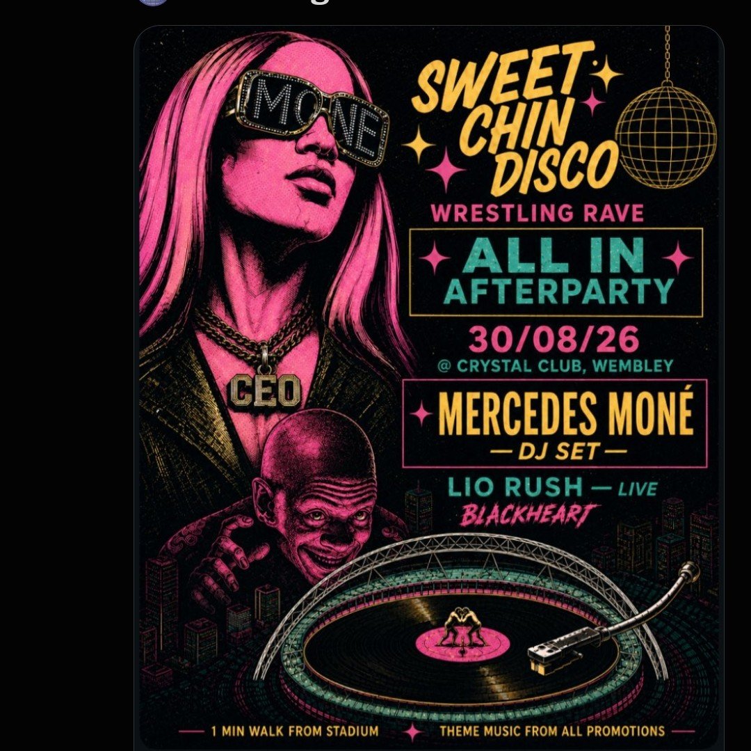 LetteBoxd's tweet photo. Sweet Chin Disco could have hired an actual artist for their posters given that they can afford to book talent, i don't know why we are letting them get away with using AI posters... https://t.co/RkPsJk6fUu