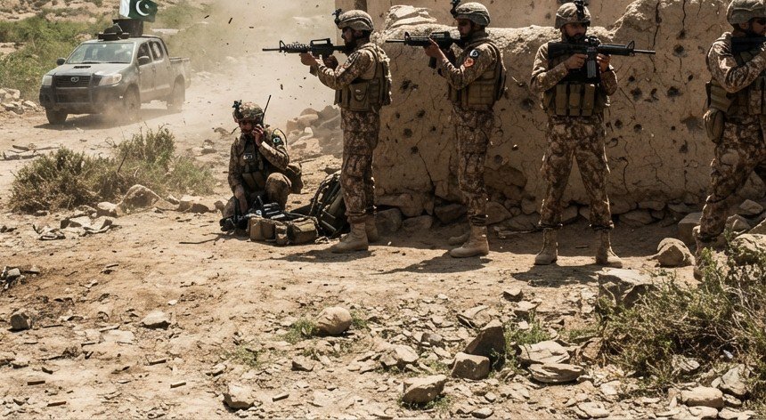 On July 26, 2026, security forces conducted an area sanitization operation in Ha...