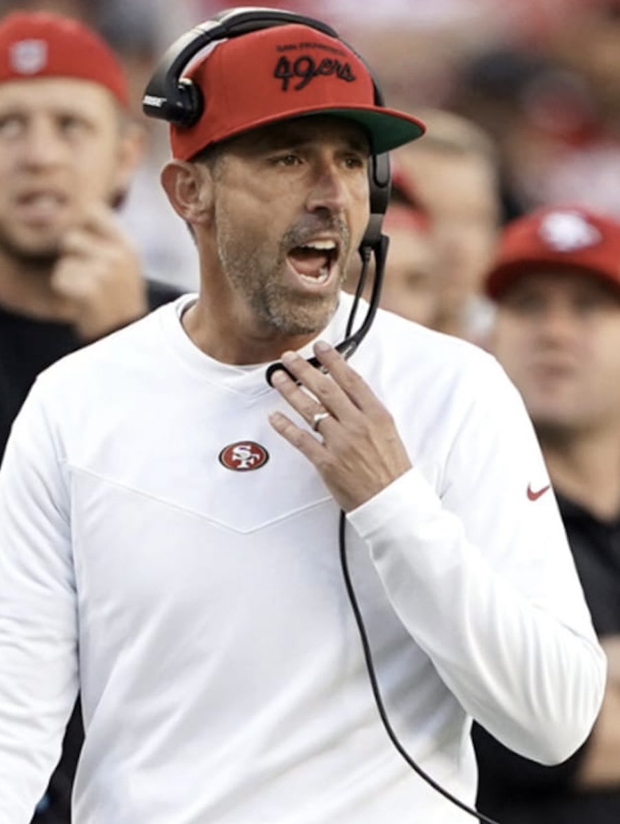 SaycheeseDGTL's tweet photo. Kyle Shanahan suffered in a really bad car accident that will leave him limited as the team opens training camp.
 
Shanahan broke his nose, three ribs, hand, needed over 40 stiches in his face and suffered a severe concussion during a July 14 car accident when he collided with an SUV