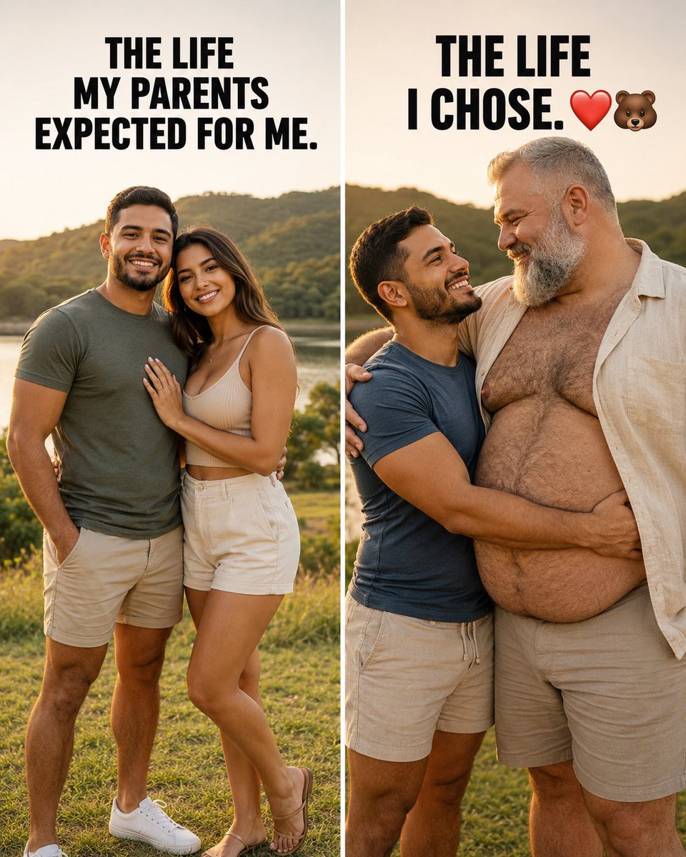 jeffyramalhoM's tweet photo. 🐻❤️ Sometimes the life that makes you happiest is the one you choose for yourself. Which side would you choose?

#GayBear #BearCommunity #Chaser #LGBTQ #LoveWins https://t.co/dXbV2Z3xnT