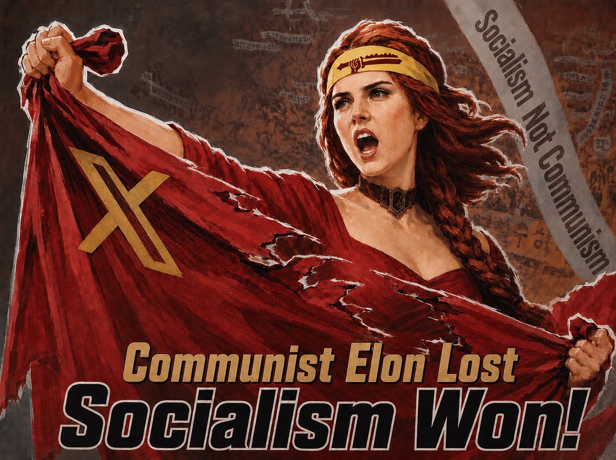 fossymossy3's tweet photo. COMMUNIST ELON LOST
SOCIALISM WON
THE STRUGGLE CONTINUES https://t.co/3NcybzKTrd