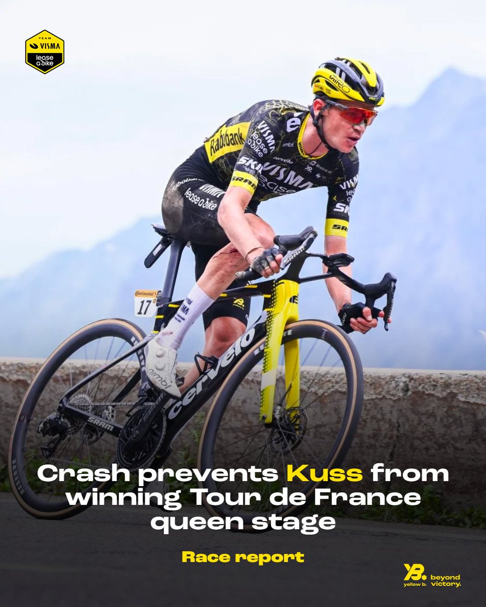 vismaleaseabike's tweet photo. 🇫🇷 #TDF2026  

💬 "Unfortunately, it just wasn't meant to be today. But the way we have fought throughout this final week makes me incredibly proud." - Sepp Kuss

Read more in our race report. ✍️
https://t.co/DHKOKrmwil https://t.co/LJdeuyFuVS
