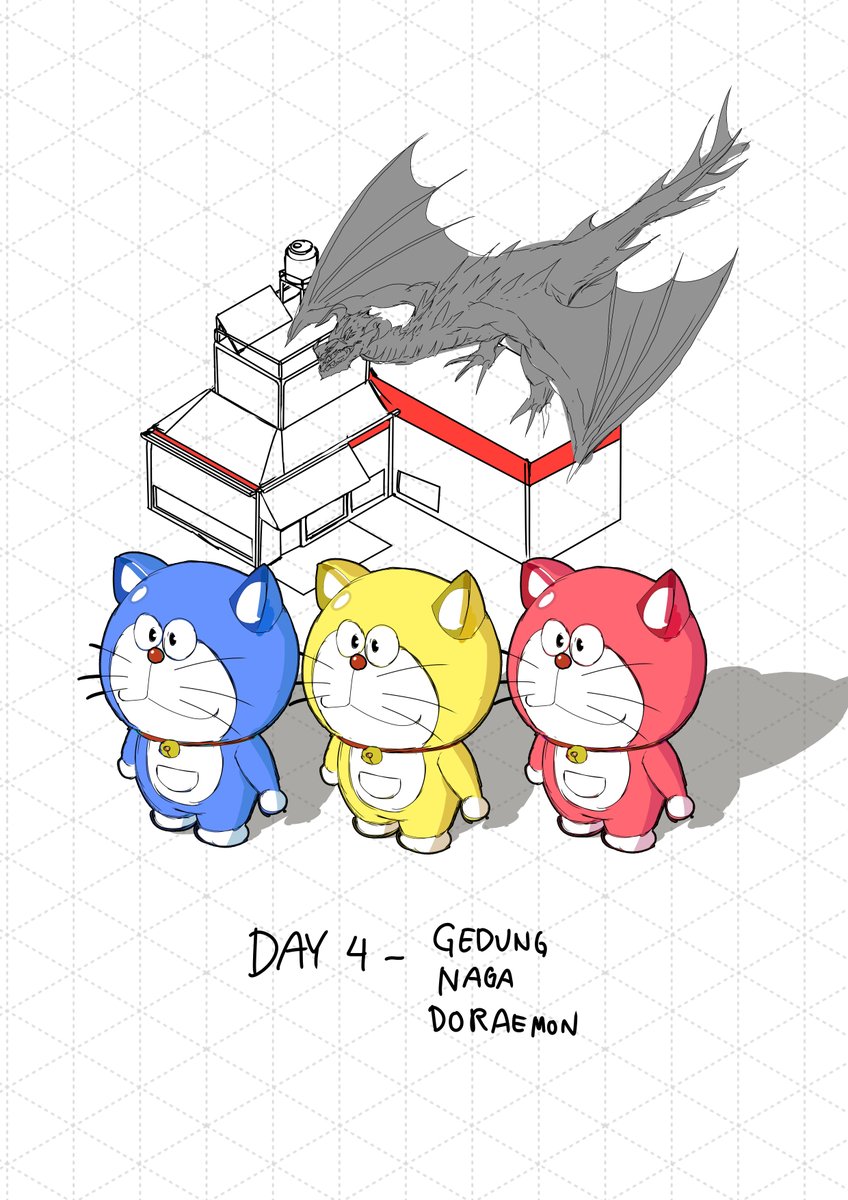 yozhman's tweet photo. Day 4 - Gedung Naga Doraemon
wkwkwkw random banget bjir
#drawaton https://t.co/r1cSjxjrPz