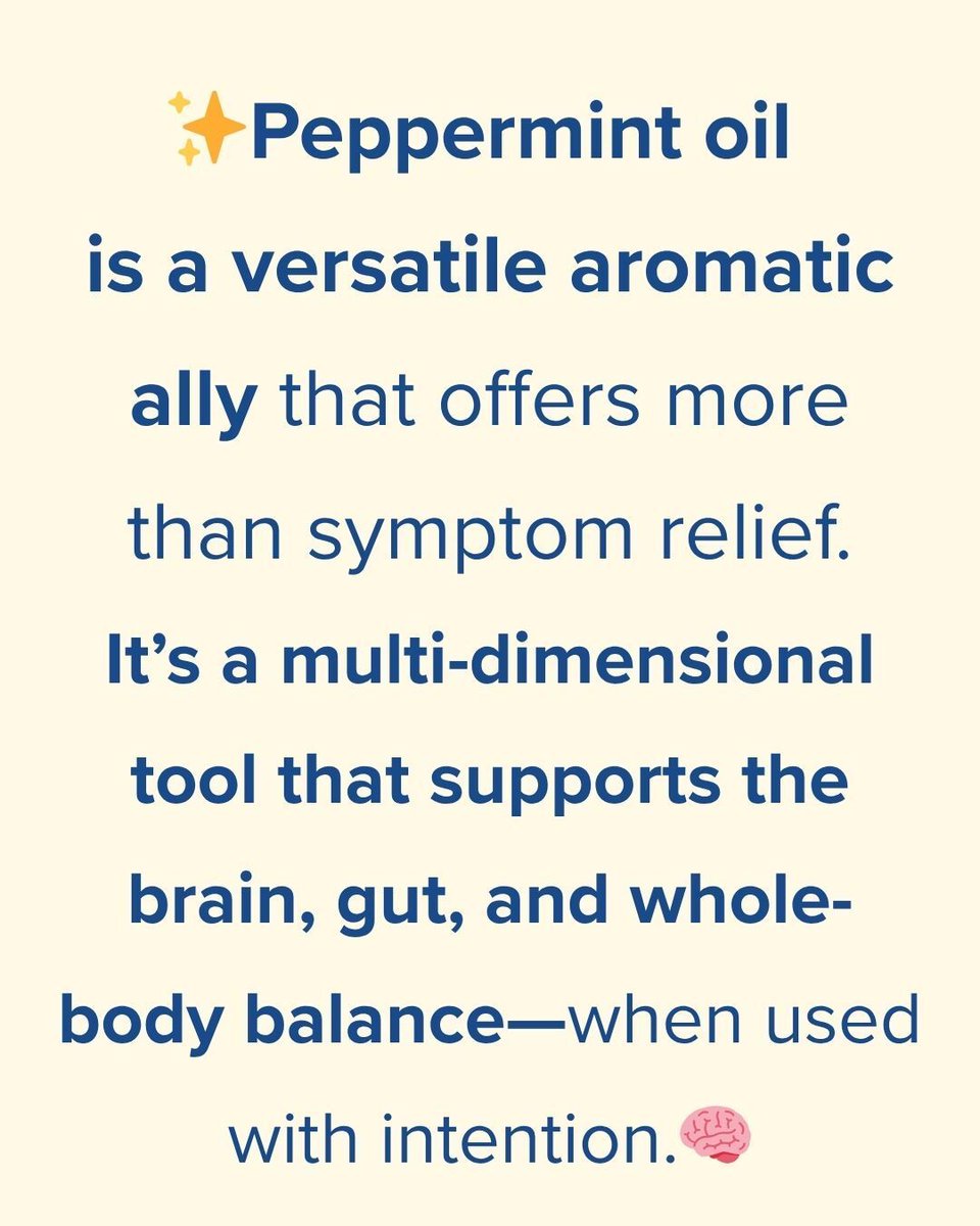 DrLoBisco's tweet photo. 🧠🌿 As a naturopathic doctor, I don’t use #PeppermintOil simply for digestion. Evidence supports it use for focus, cognitive performance, headaches, and cardiovascular health. One botanical, multiple systems—#FunctionalMedicine. https://t.co/B6GTfgldVz, https://t.co/YGy4wg6wNk https://t.co/n3etJ93vY8