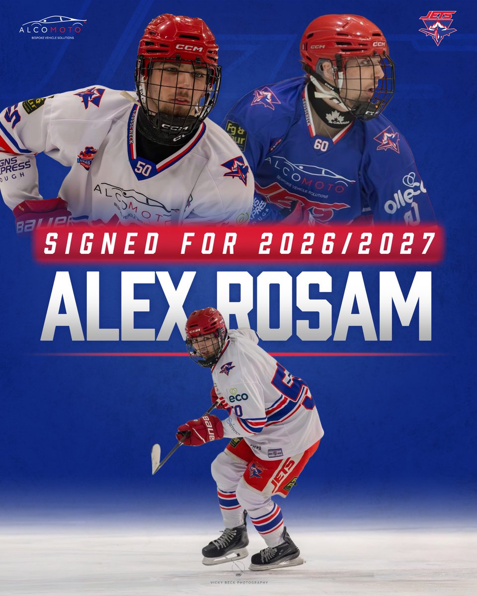 jethockey's tweet photo. The Slough Jets are pleased to announce that forward Alex Rosam has signed with the team for the 2026/27 season! ✍️

Read more👇
https://t.co/JZg02C0QbZ https://t.co/LJlV8WjmtH