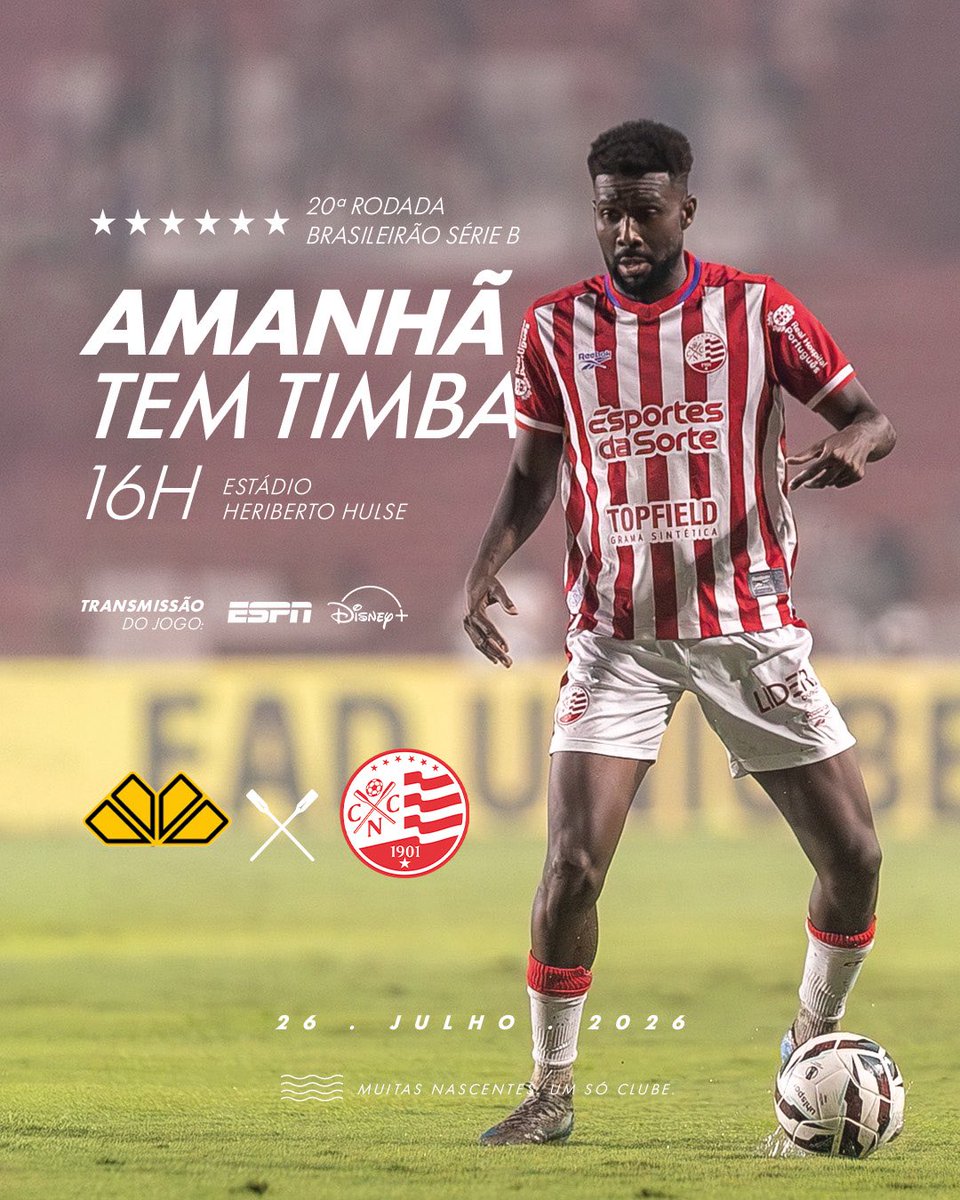 nauticope's tweet photo. AMANHÃ TEM TIMBA! 🐭🇦🇹

🏆 20ª Rodada • Série B
🆚 Criciúma
⏰ 16h
🏟 Estádio Heriberto Hulse
📺 ESPN e Disney+ https://t.co/YPKo5B6uFN