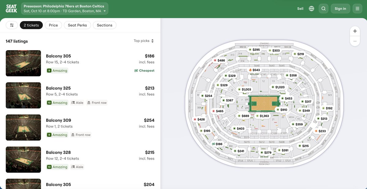 getctix's tweet photo. LeBron's Sixers debut is Oct 10 at TD Garden:
Here's what it costs to be there
Get-in: $186
Front row: $12,610 https://t.co/oHcVznl0WY