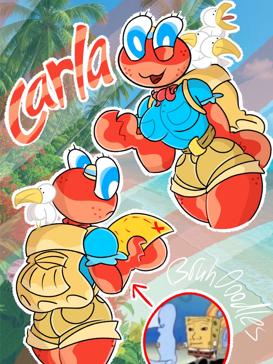 Bruh_Doodles's tweet photo. Carla The Crab! 🦀 
A very clueless explorer 🗺️ https://t.co/gfbOvwlnkx
