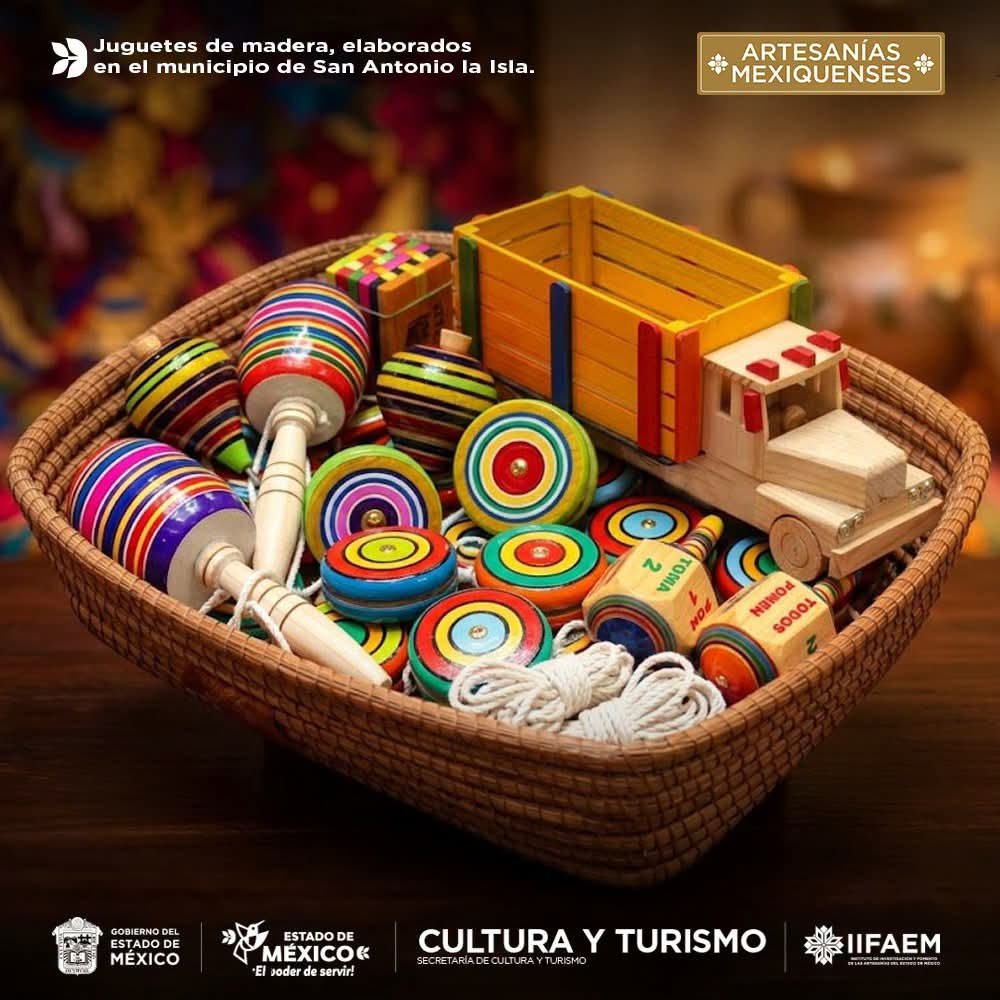 iifaem's tweet photo. Los juguetes de madera son un trabajo artesanal que se elaboran en varios municipios de la entidad mexiquense, principalmente en #SanAntonioLaIsla, #Rayón,#IxtapanDeLaSal. 

📌https://t.co/9rsYFmiDiT
#ElPoderDeServir https://t.co/oshh3qC3jf