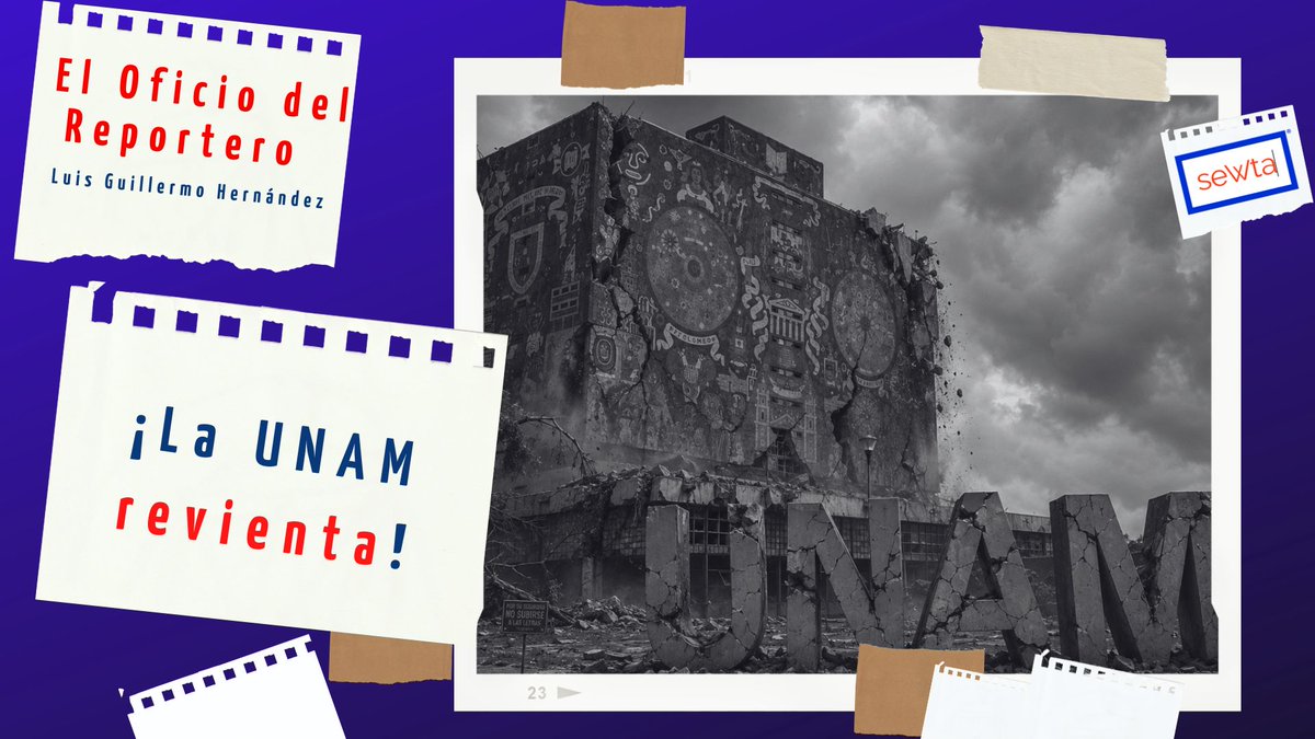 luisghernan's tweet photo. En #ElOficioDelReportero
¿Y dónde está el Rector de la @UNAM_MX ?
Una semana de un escándalo que simboliza a la perfección la DEBACLE de la Universidad, copada por élites y burocracias parásitas
... y el Rector Lomelí ni sus luces
¿Por qué no sale a dar explicaciones
al Pueblo de México?
Autonomía no es OPACIDAD
https://t.co/fHw0zrEII1