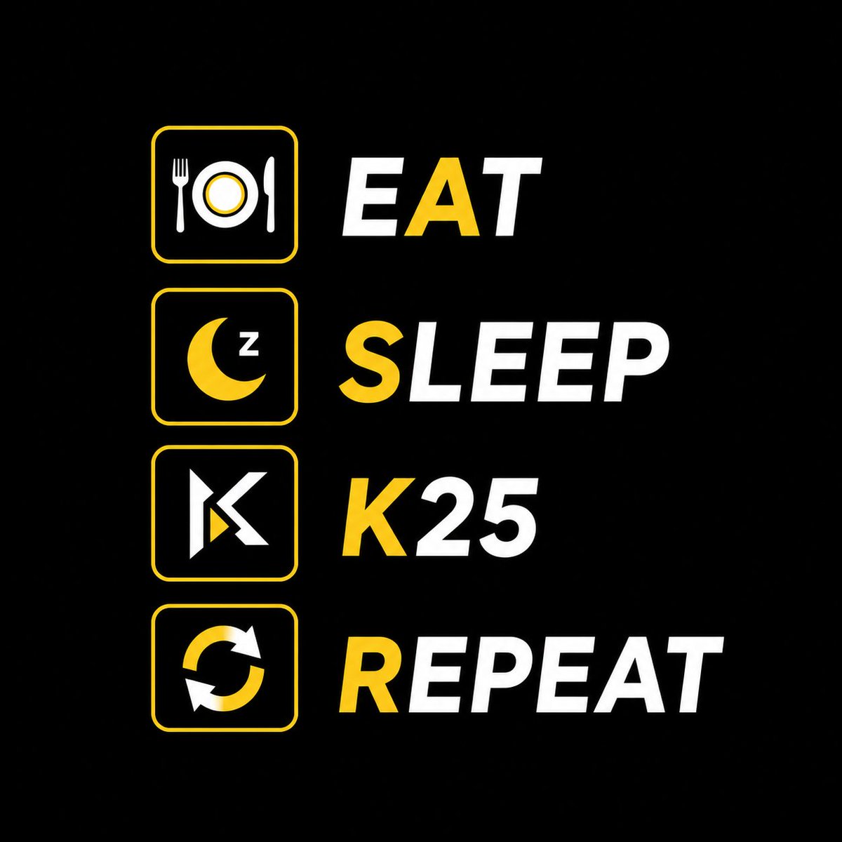 Bitcoina777's tweet photo. Daily grind just @K25dotai  💛

What about you? https://t.co/OIoArwf2J5