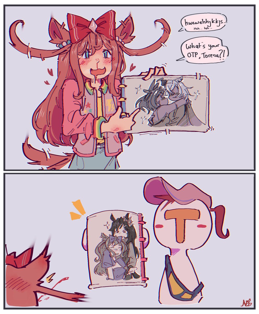 nanazudina's tweet photo. OTP of the year 

#umamusume https://t.co/YDq0ljOenX