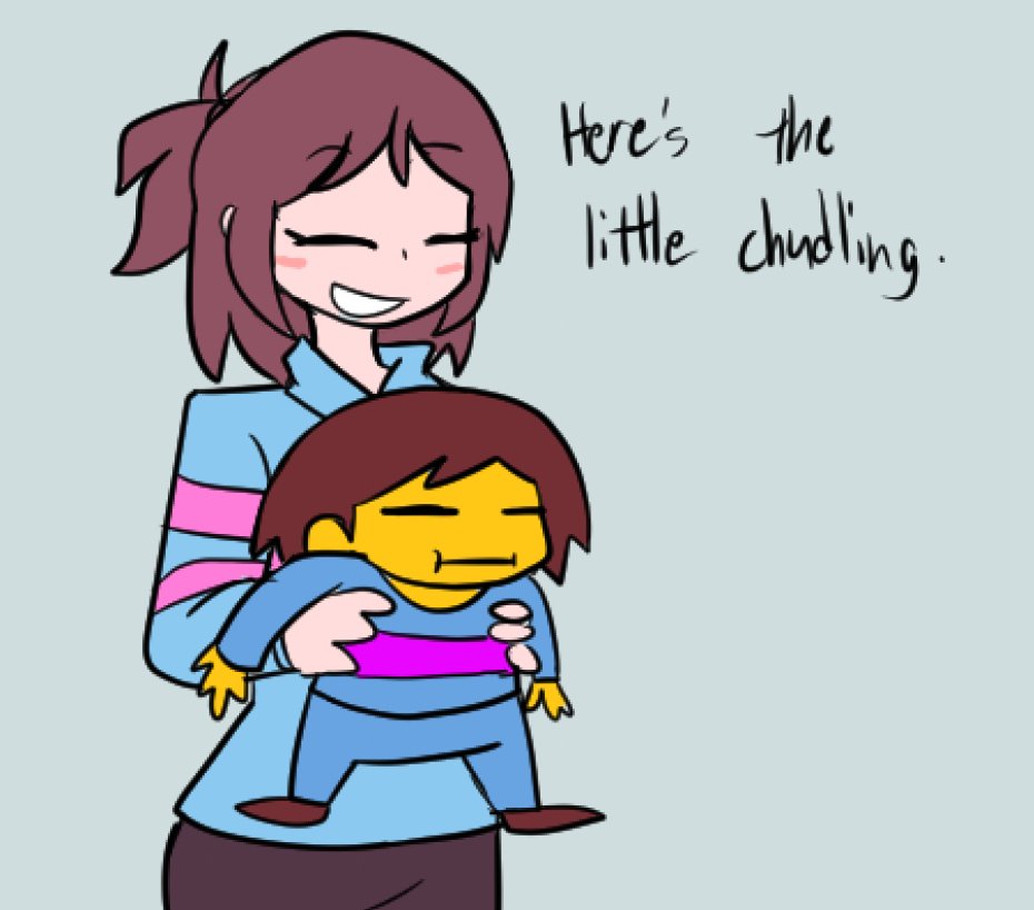 Macheesecheese's tweet photo. I like the idea of 2016 frisk bein big sis while 2026 frisk the small sibling https://t.co/LUxYgk5KxX