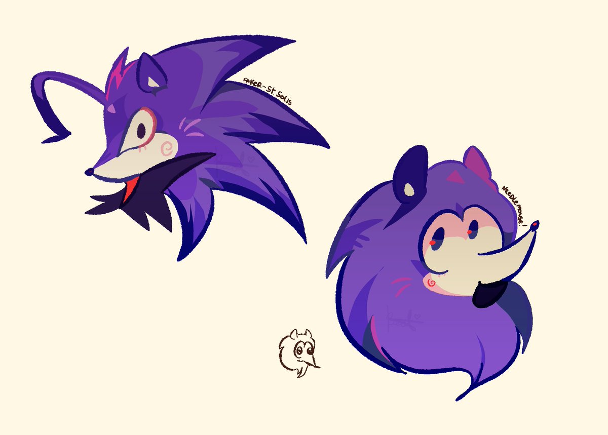 beehive_lover's tweet photo. Faker and Needlemouse yaysies!! 
#execommunity https://t.co/7IoD8BWDGY