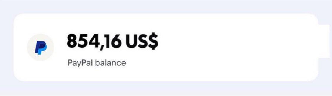 cvyoild's tweet photo. wts want to sell saldo pribadi paypal 854,41 $
rate 17.000 take all rate dm. Fnf only ya, akun lokal luar ok

T saldo tf paypal transfer jasa co web ktown https://t.co/J4FiW0mcJ6