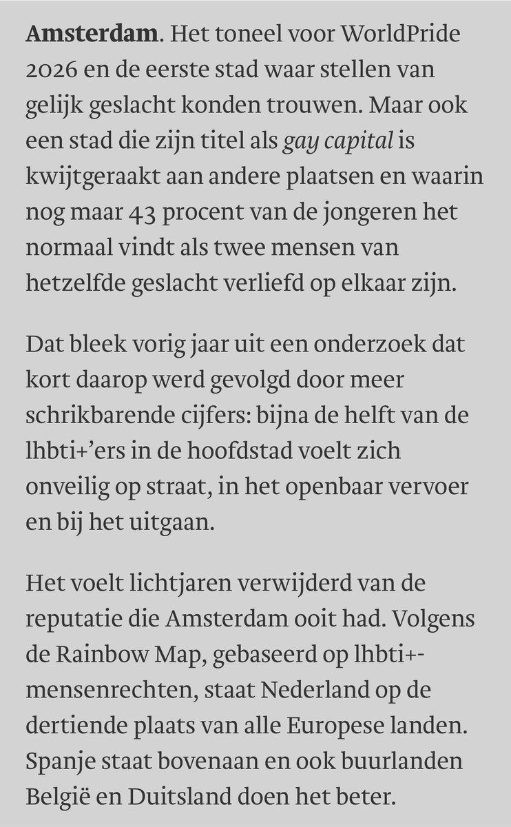 TheFirstTM's tweet photo. Aangezien @trouw vandaag pagina’s vol schrijft over de afnemende acceptatie en tolerantie van homoseksuelen, maar zich geen seconde lijkt af te vragen waar die ontwikkeling vandaan komt:

Geen zorgen, Trouw. Dat lastige deel van de journalistiek nemen anderen wel even voor hun rekening.

Graag gedaan ❣️🫶🏼