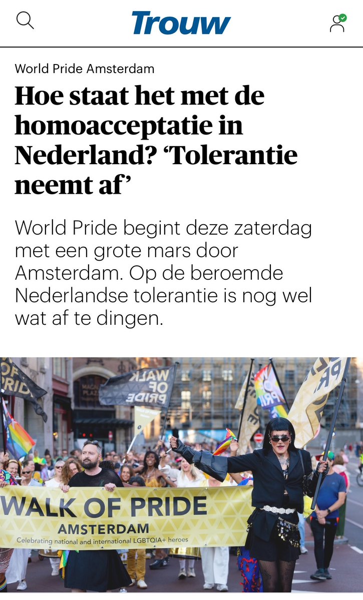 TheFirstTM's tweet photo. Aangezien @trouw vandaag pagina’s vol schrijft over de afnemende acceptatie en tolerantie van homoseksuelen, maar zich geen seconde lijkt af te vragen waar die ontwikkeling vandaan komt:

Geen zorgen, Trouw. Dat lastige deel van de journalistiek nemen anderen wel even voor hun rekening.

Graag gedaan ❣️🫶🏼
