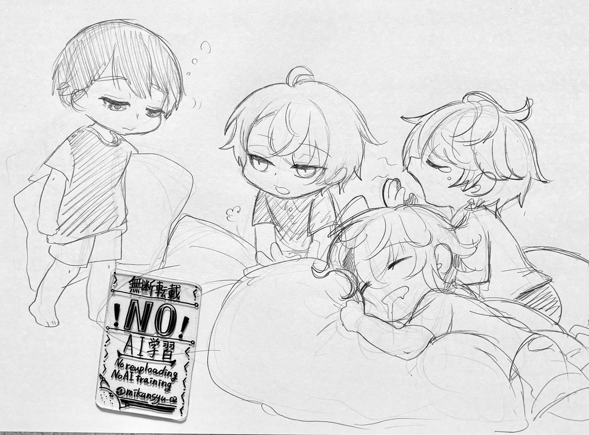 mikansyu_02's tweet photo. 「ほら、ここでねますよ」
みんなで寝ましょ https://t.co/QvvCFs5hyZ
