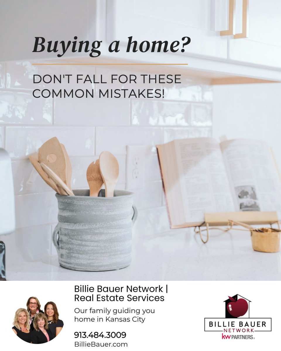 KCREALTOR_Bauer's tweet photo. These are some of the most common mistakes buyers make:

🚫 Starting without a pre-approval
🚫 Underestimating hidden costs
🚫 Getting emotionally attached
🚫 Overlooking long-term needs
🚫 Skipping the inspection

Ready to feel confident in your next move? Reach out! https://t.co/QcYQEVGv87