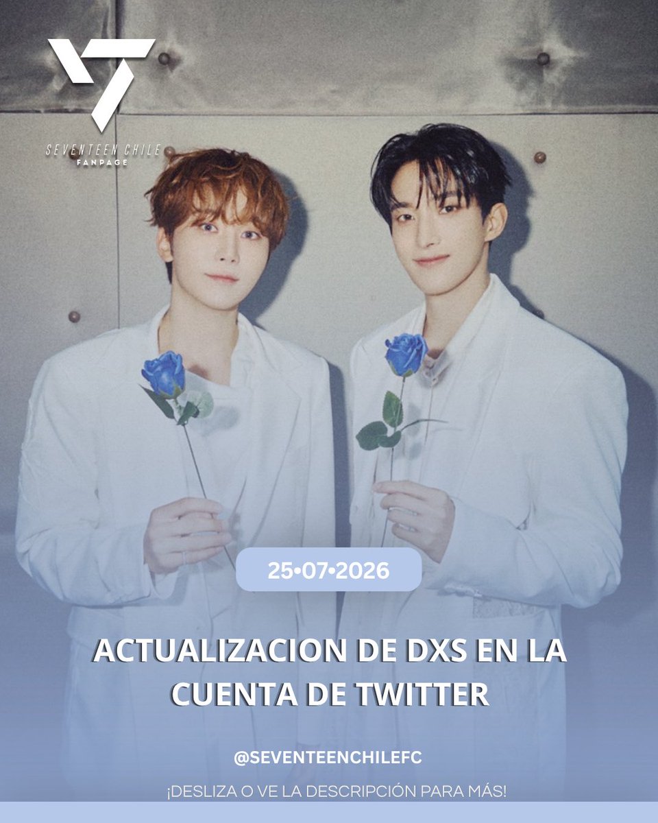 7TeenChile's tweet photo. — ❝[ 🌟 TWITTER ⁝ 25•07•26 ]❞

Actualización de DxS en la cuenta de Twitter 

Cr. pledis_17 

↷: | tags!
#세븐틴 @pledis_17 #SEVENTEEN #CLxSEVENTEEN #SVT #SVT_CL #V8 #THE8 #디에잇 #VERNON #버논 #singasong #피철인 #Picheolin #DINO #디노 #吉BOARD #길보드

[🥀] https://t.co/t1LZBByOK5