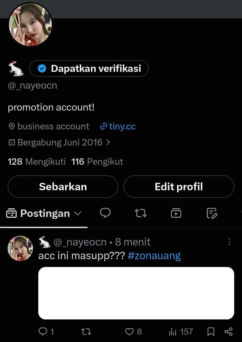 princcely's tweet photo. @lovebobaa yang nayeon dipake bekas promosi, 50k f100 https://t.co/xTHtt5KaNv