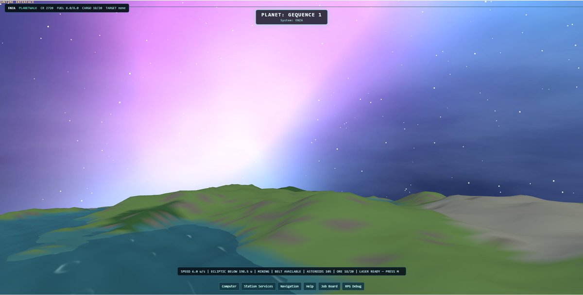 psema4's tweet photo. Spent a few tokens on Luna and created a universe h/t @zy_fou: thank you for sharing your Procedural Terrains! #space #gamedev #elite https://t.co/3VMrEL4Ux7