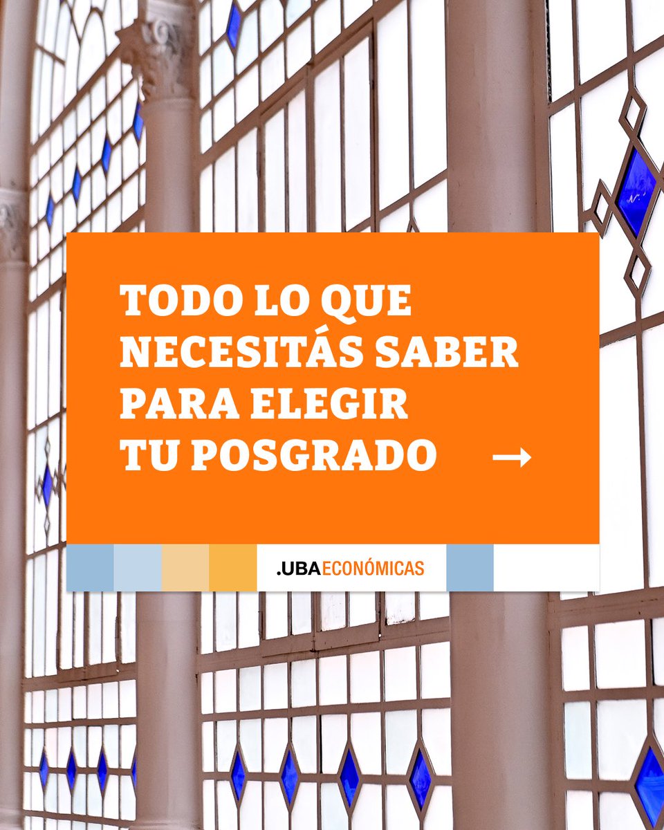 UBAeconomicas's tweet photo. ¿Querés llevar tu carrera a otro nivel? Empezá un posgrado en UBA Económicas 🧑‍💻

En el segundo semestre se abre una nueva cursada maestrías, especializaciones y diplomaturas. 

Y en este hilo te dejamos toda la información para elegir el posgrado que más se adapta a vos. https://t.co/kl5fcFLHWR