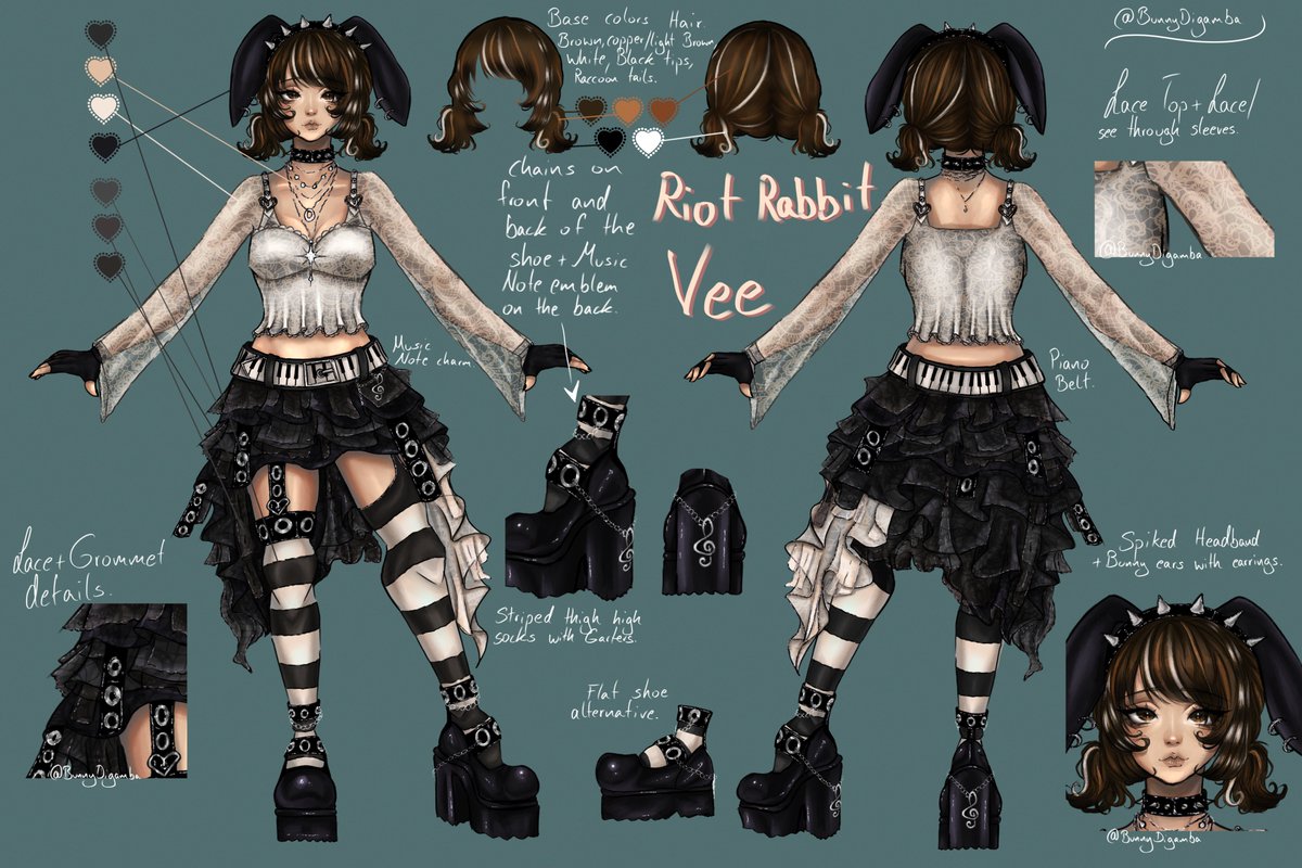 BunnyDigamba's tweet photo. @DeadbyDaylight My two submissions for Vee and Spirit!🐰🌹 https://t.co/QUbnG9yrux