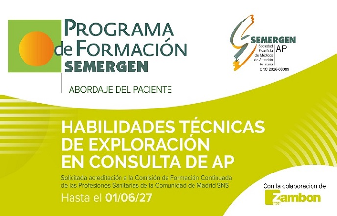 SEMERGENap's tweet photo. 📗CURSO. Habilidades técnicas de exploración en consulta de AP 
Combina una base teórica con sesiones clínicas orientadas a la práctica clínica en Atención Primaria. 3 áreas clave: respiratoria, digestiva y dolor, abordando los síntomas más frecuentes, la exploración física dirigida y la identificación de signos de alarma. Uso de pruebas complementarias e interpretación práctica.
¡Accede ya!
https://t.co/Z4YoitruH2
