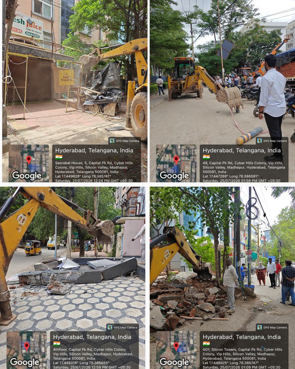 Ravi_1836's tweet photo. Huge shoutout to @MC_Cyberabad & Team CMC for the #WalkFree initiative! ๐ถโโ๏ธ#FreeTheFootpath
Reclaiming footpaths isn't just about clearing structuresโitโs about putting pedestrian safety and accessibility first. Every meter of walkable space makes our city safer and more liveable! ๐
@GummallaSrijana @CMC_Offcl