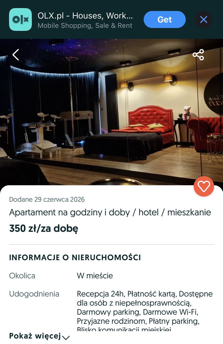Kpelczynska's tweet photo. Kamyczek do debaty o najmie krótkoterminowym. 

Chcielibyście mieć coś takiego za ścianą? W zwykłej kamienicy, w której mieszkają rodziny z dziećmi? https://t.co/szsZmM9xWg