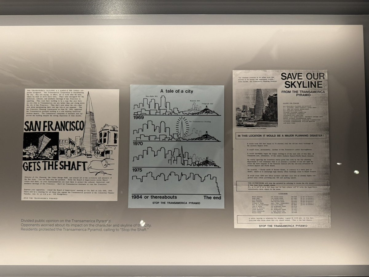 kane's tweet photo. The Transamerica Tower has an excellent exhibit about all the whiny nimbys protesting its construction. https://t.co/eEskvLzEbj