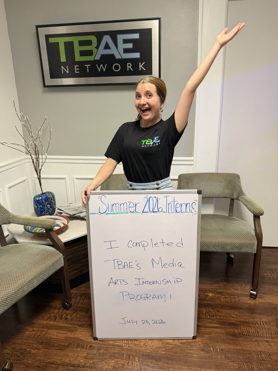 TBAEnet's tweet photo. We said a heartfelt goodbye to our incredible Summer Interns! Thank you Claire Manin and Maurani Azania for bringing fresh energy, creativity, and sharp minds to the TBAE team this summer. 
#SummerInterns #ThankYou #tbaenet #realworldexperience #productionlife https://t.co/wxN9WHK04W