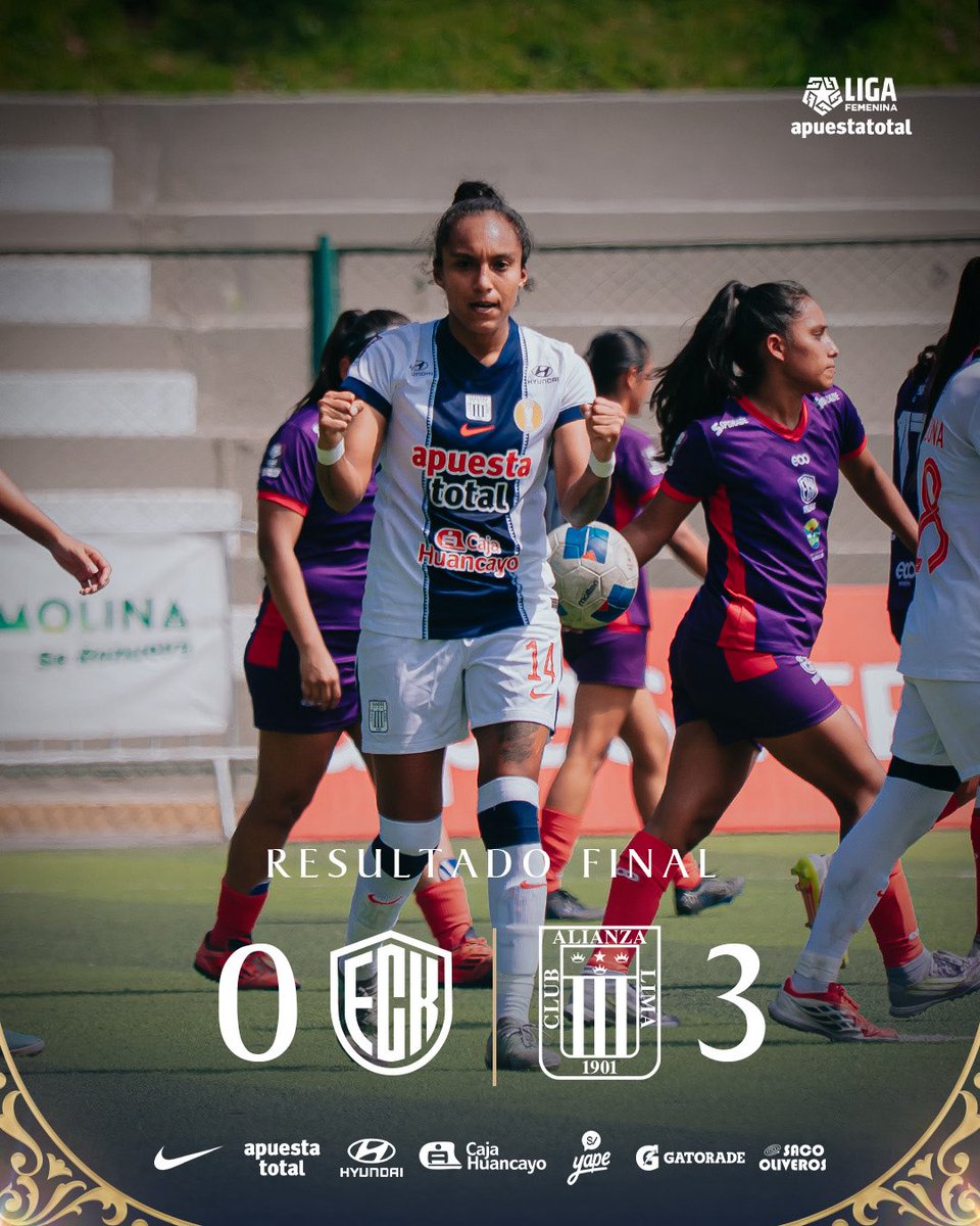 AlianzaLimaFF's tweet photo. ⚪️ ¡FINAL DEL PARTIDO! 🔵

🏆: Clausura Fecha 1 @ligafemlfpp

FC Killas 0-3 @AlianzaLimaFF   

¡Iniciamos fuertes y unidas! 🙌🏾
Vamos por más. 💙 https://t.co/2YzoaXMSOc