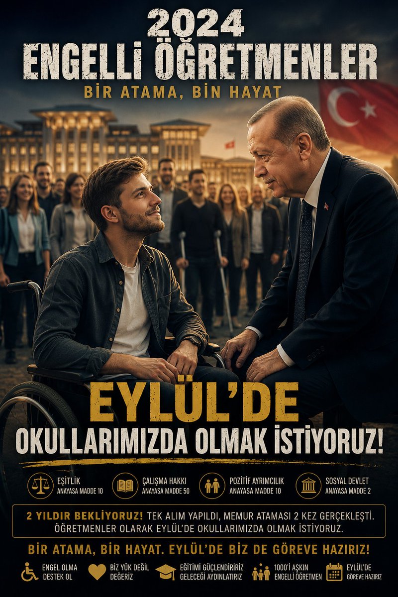alkan387857's tweet photo. Adalet gecikse de umut tükenmez. 2024 EKPSS Öğretmenleri bekliyor.

@RTErdogan @EmineErdogan @Akparti @Yusuf__Tekin @fuatoktay @tcbestepe @oktay_saral @iletisim @tcmeb
#FileninSultanları
#YusufTekineGüveniyoruz #2024EKPSSÖğretmenleri https://t.co/VhWE9PDNtQ