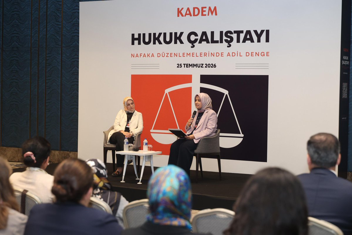 kademorgtr's tweet photo. ⚖️ “Nafaka Düzenlemelerinde Adil Denge” başlıklı Hukuk Çalıştayımızda; hukukçular, akademisyenler, kamu kurumlarından uzmanlar ve sivil toplum kuruluşlarının temsilcileriyle bir araya gelerek nafaka sistemini çok yönlü ele aldık.

Çalıştayımızda, mevcut uygulamalarda karşılaşılan hukuki, sosyal ve ekonomik sorunları değerlendirirken; kadın ve çocukların haklarını koruyan, adaleti gözeten, farklı ihtiyaçları dikkate alan ve yeni mağduriyetlere yol açmayacak çözüm önerileri üzerine kapsamlı istişarelerde bulunduk.

Ortak akıl ve çok paydaşlı istişare anlayışıyla oluşan çalıştay raporunun; daha adil, hakkaniyetli ve kapsayıcı bir nafaka sistemine katkı sunmasını temenni ediyoruz.