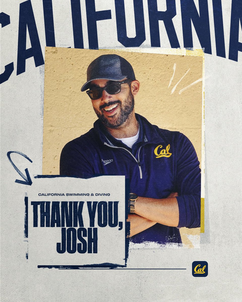 cal_swimdive's tweet photo. Thank you, @JoshHuger, for everything you have done for our program. Best of luck in the exciting next step of your coaching journey!

#CalFamily https://t.co/qmhDNdUvvs