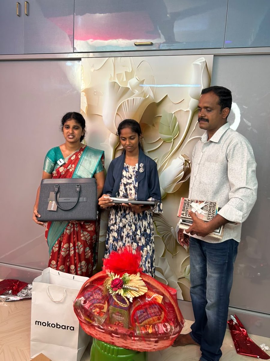 AkasaRamanaa's tweet photo. Leaders can applaud success. Visionary leaders build the journey that follows.

When Kandula Jessie made Andhra Pradesh proud by becoming the only student from Andhra Pradesh selected among India’s Top 20 for Mission ShakthiSAT, Hon’ble Deputy Chief Minister Shri @PawanKalyan Garu celebrated her achievement.

But he didn’t stop there.

Learning that this young daughter of a carpenter was attending her online classes on a mobile phone due to financial constraints, Shri @PawanKalyan Garu directed that she be provided with the support she needed to pursue her dream.

Acting on his instructions, Shri Talatam Satya (@Satyatalatamjsp) Garu, Chairman of the Kakinada Urban Development Authority (KUDA), personally arranged an IdeaPad Slim 3 i7 laptop along with 22 books on space science and ISRO, and presented them to Jessie, ensuring that financial constraints would not stand in the way of her aspirations.

This is what leadership looks like.

Not merely applauding talent after it shines, but removing the obstacles before it can soar. Not offering sympathy, but providing opportunity. Not making promises, but investing in India’s future, one dream at a time.

Great leaders don’t just inspire dreams. They equip them with wings.
(1/2)