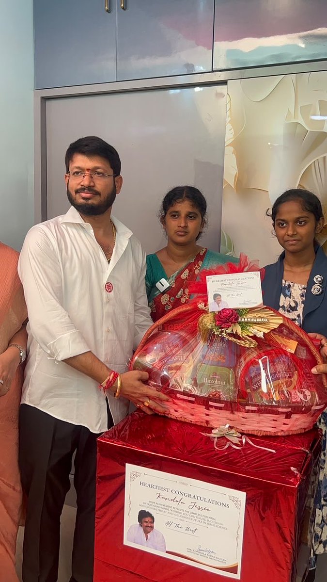 AkasaRamanaa's tweet photo. Leaders can applaud success. Visionary leaders build the journey that follows.

When Kandula Jessie made Andhra Pradesh proud by becoming the only student from Andhra Pradesh selected among India’s Top 20 for Mission ShakthiSAT, Hon’ble Deputy Chief Minister Shri @PawanKalyan Garu celebrated her achievement.

But he didn’t stop there.

Learning that this young daughter of a carpenter was attending her online classes on a mobile phone due to financial constraints, Shri @PawanKalyan Garu directed that she be provided with the support she needed to pursue her dream.

Acting on his instructions, Shri Talatam Satya (@Satyatalatamjsp) Garu, Chairman of the Kakinada Urban Development Authority (KUDA), personally arranged an IdeaPad Slim 3 i7 laptop along with 22 books on space science and ISRO, and presented them to Jessie, ensuring that financial constraints would not stand in the way of her aspirations.

This is what leadership looks like.

Not merely applauding talent after it shines, but removing the obstacles before it can soar. Not offering sympathy, but providing opportunity. Not making promises, but investing in India’s future, one dream at a time.

Great leaders don’t just inspire dreams. They equip them with wings.
(1/2)