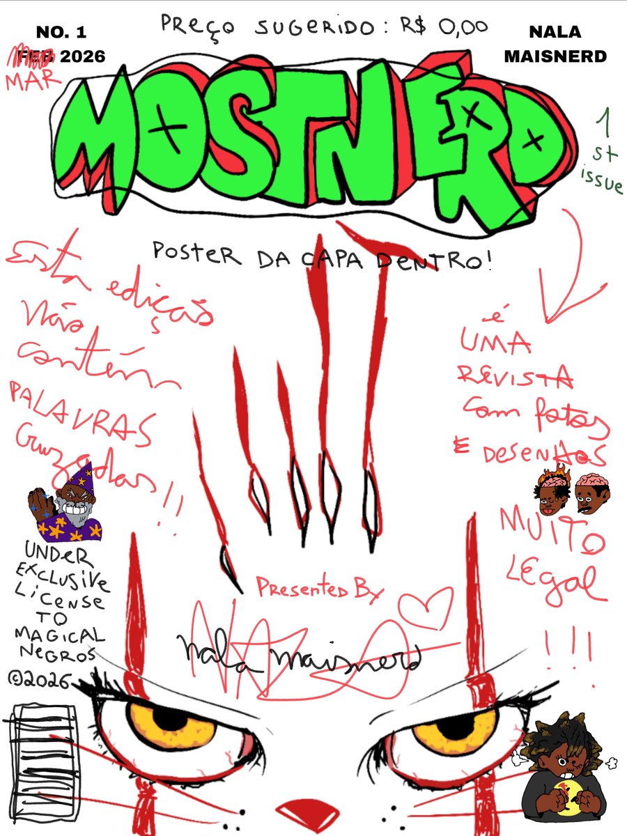 mostnerdforever's tweet photo. capa da edição piloto. https://t.co/iSPELTU88A