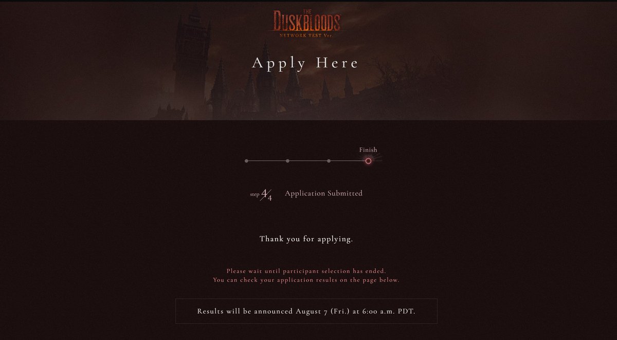 JoFuStudio's tweet photo. Подался на бетку #TheDuskbloods, новой игрульки от фромов. Надеюсь удача будет на нашей стороне и поиграю 👀 https://t.co/VFOdjxSDR6