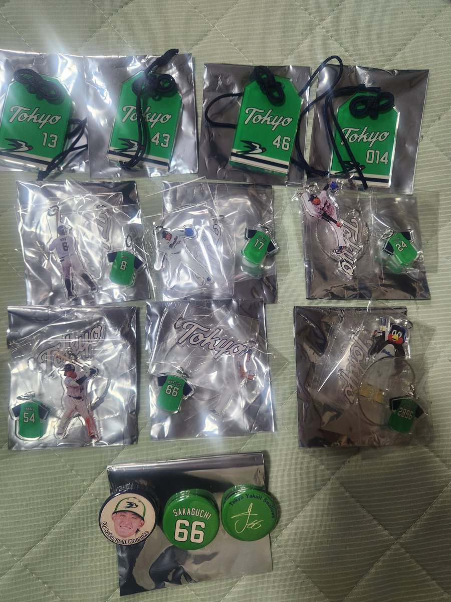swallows_0630's tweet photo. ヤクルトスワローズ 燕プロ　スワポン 

譲
お守り　13,43,46,014(14)
3連キー　8,17,24,54,66,2896
缶バッジ　66

求
お守り、3連キー、缶バッジ　00,60,63,69>定価

現地相談or郵送🙆‍♀️

#スワローズグッズ交換譲渡
#スワローズグッズ交換希望 https://t.co/RQreRStD26