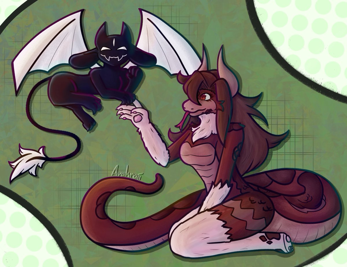 Avakraii's tweet photo. Ash made a new friend.. and it's WALTER?..
Artfight attack against @UpsideAshes and @luna_pupper 🤍

#Artfight2026 #TeamMystery #Artfight #Furry #Scalie https://t.co/jbBSSLPyjf