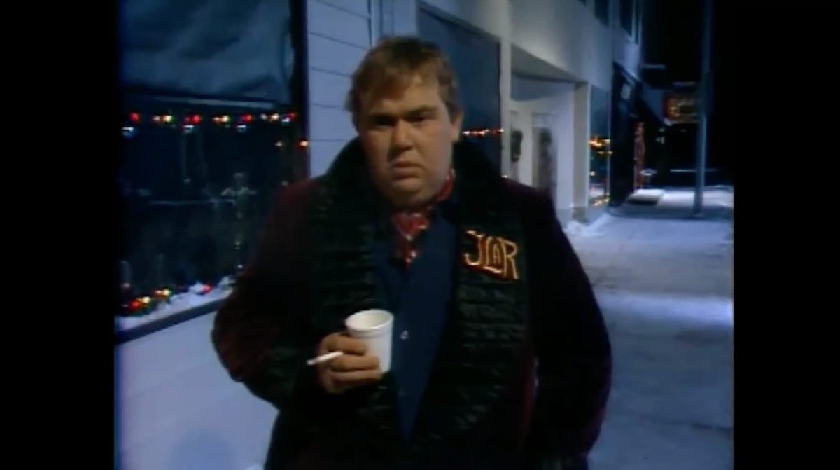 DanReynish's tweet photo. Today is a day with an amazing memory!! This is the day that Legendary #SCTV Costume Designer Juul Haalmeyer invited me into his shop to try on John Candy’s Johnny LaRue jacket!!! It’s a day I’ll never forget!!! #TravellingWithDan #KeepAlbertaRolling https://t.co/R5lQPnznLr