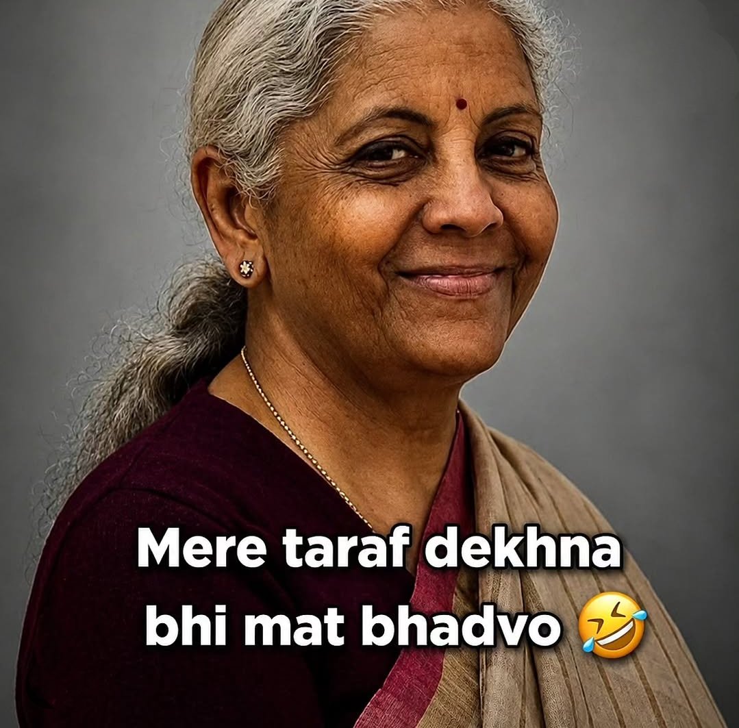Suheel_Ahanger's tweet photo. Nirmala Aunty 🤣 https://t.co/BC8TBaxIYA